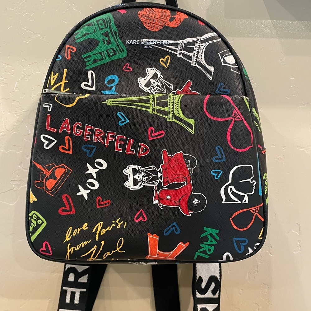 Karl Lagerfeld Multicolor Graphic Backpack